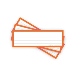 50 Flashcards Leitner Vocabulaire lignées cadre orange mandarine