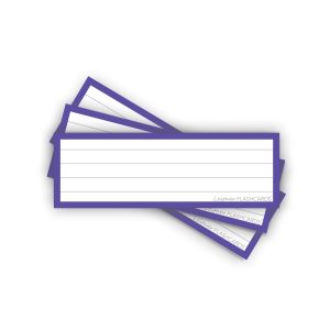 50 Flashcards Leitner Vocabulaire lignées cadre ultraviolet