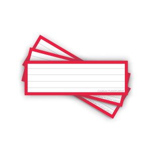 50 Flashcards Leitner Vocabulaire lignées cadre rouge garance