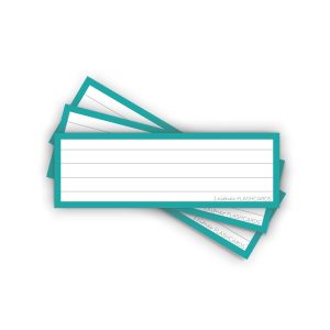 50 Flashcards Leitner Vocabulaire lignées cadre bleu canard