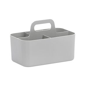 FORMA Organiseur de bureau porte-stylos 5 compartiments 25×15,6x17cm gris