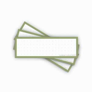 50 Flashcards Leitner Vocabulaire à points cadre vert olive
