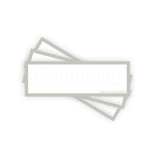 50 Flashcards Leitner Vocabulaire à points cadre gris cendre