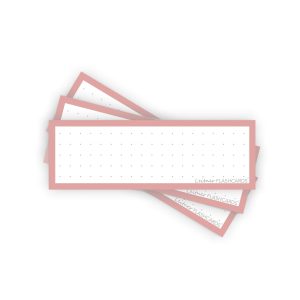 50 Flashcards Leitner Vocabulaire à points cadre rose quartz