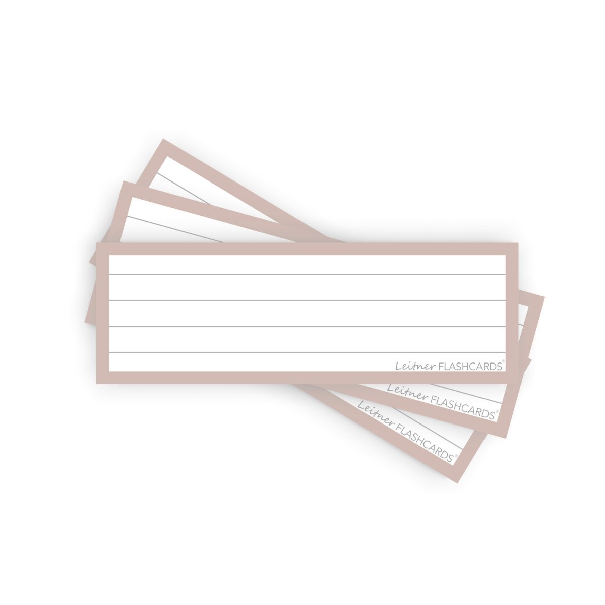 50 Flashcards Leitner Vocabulaire lignées cadre argile rose – Image 2