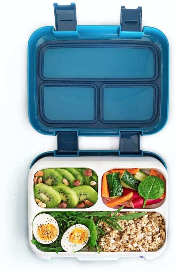 Lunch Box Compartimentée Bleue 1180ml – Image 3