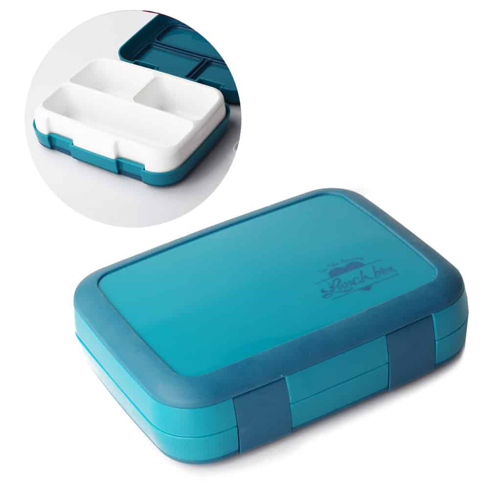 Lunch Box Compartimentée Bleue 1180ml – Image 4