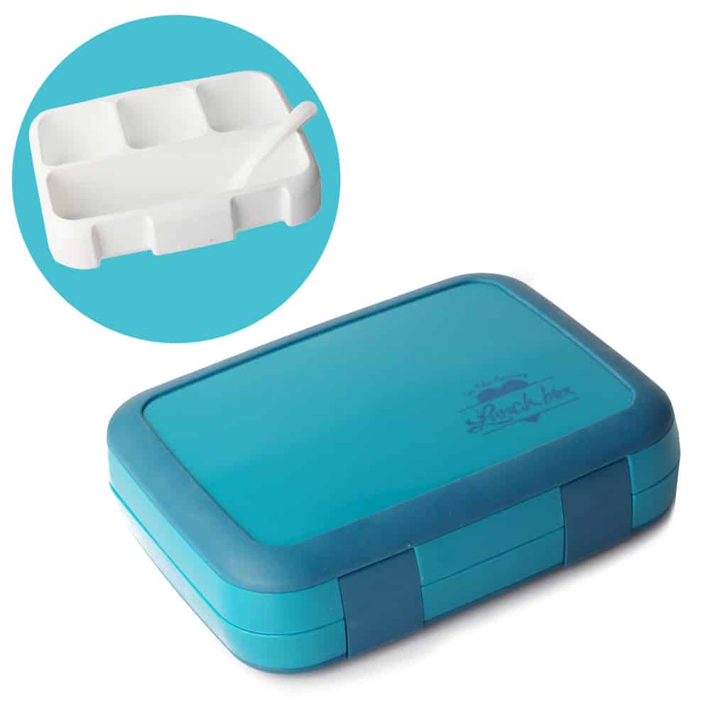 Lunch Box Compartimentée Bleue 1180ml – Image 5