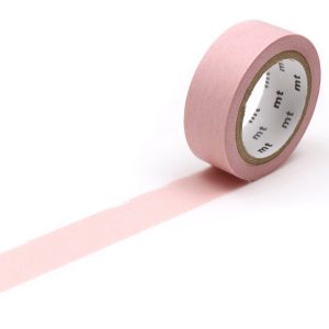 Ruban MT Masking tape 7m x 15mm uni pastel rose scarlet