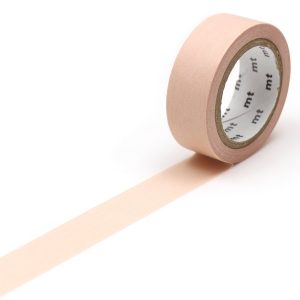 Ruban MT Masking tape 7m x 15mm uni pastel pêche