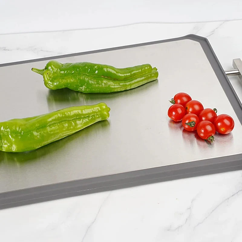 Planche inox double face avec accroche – Image 3