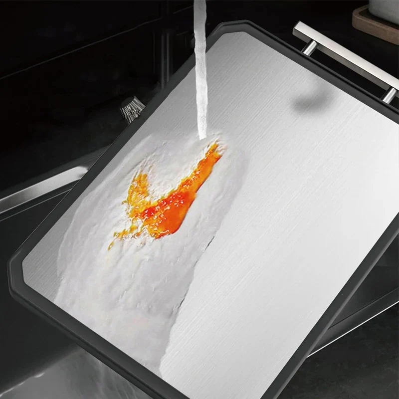 Planche inox double face avec accroche – Image 5