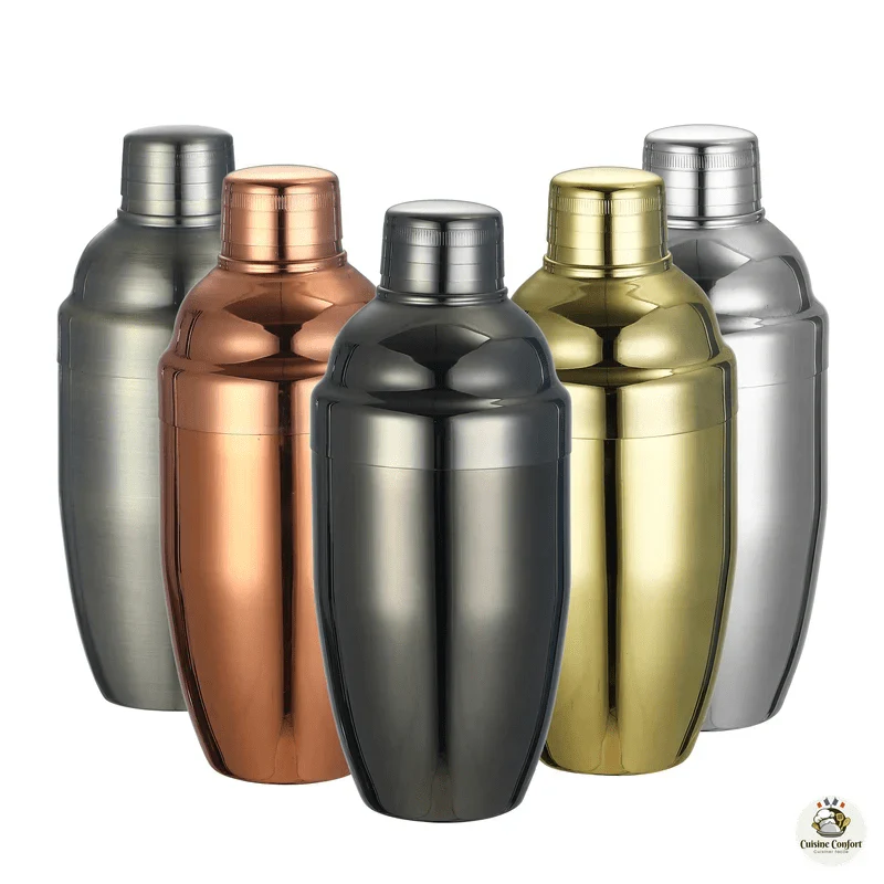 Shaker à cocktail 500ml avec passoire intégrée – Image 2