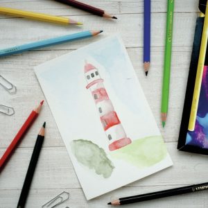 STABILO AQUACOLOR ARTY Crayons de couleur aquarellables x12