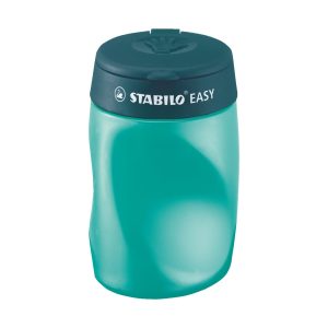 STABILO EASYsharpener Taille crayon ergonomique 3 trous avec réservoir pour gauchers Turquoise