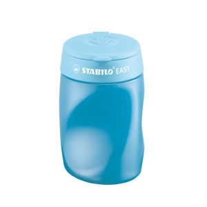 STABILO EASYsharpener Taille crayon ergonomique 3 trous avec réservoir pour gauchers Bleu