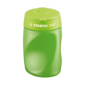 STABILO EASYsharpener Taille crayon ergonomique 3 trous avec réservoir pour droitiers Vert anis