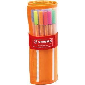 STABILO point 88 Stylos-feutres x30 et trousse enroulable